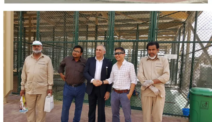 Team Biostamina con veterinari del Dubai Camel Hospital